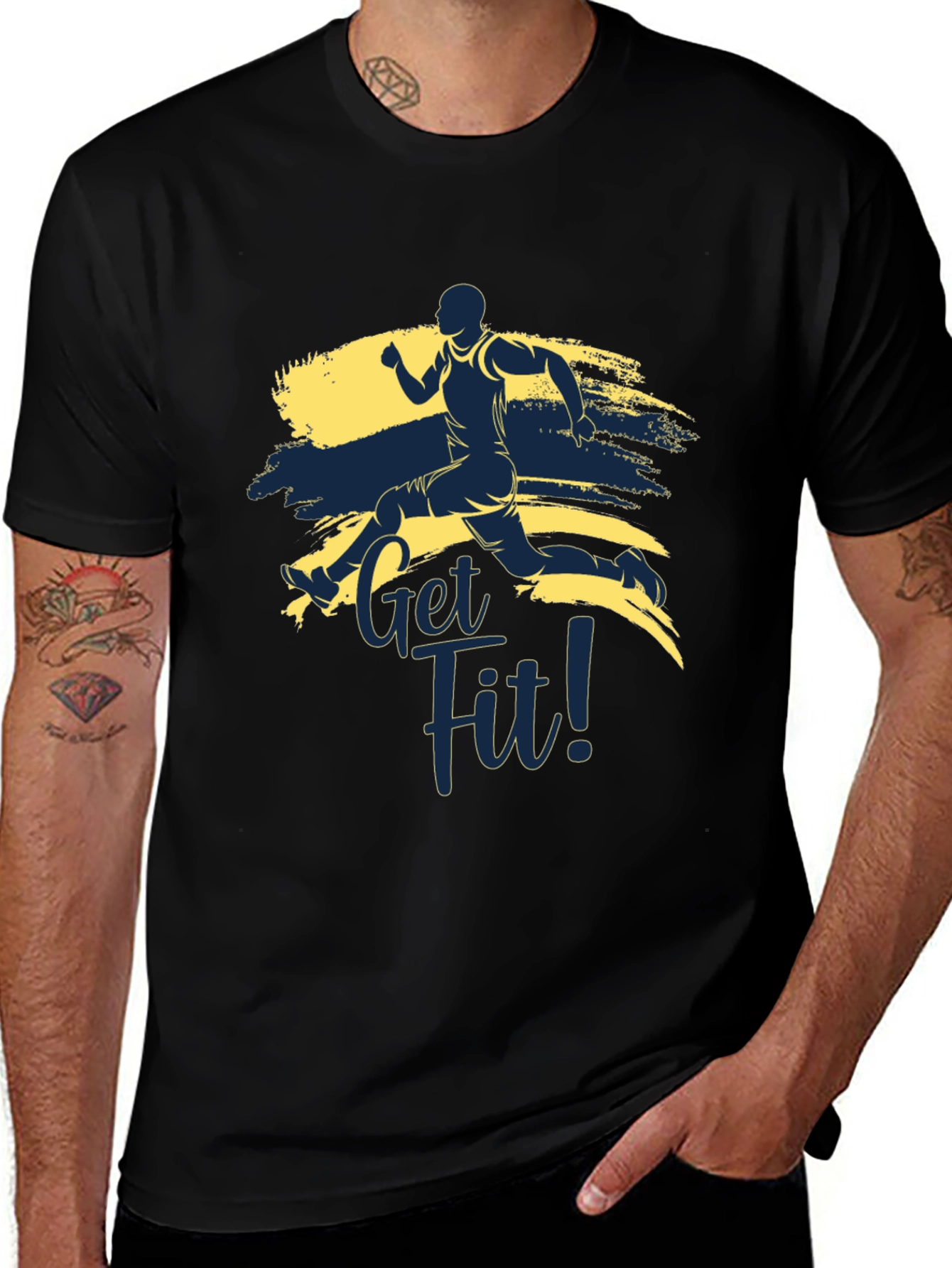 Get Fit Running T-Shirt - Active Lifestyle Tee