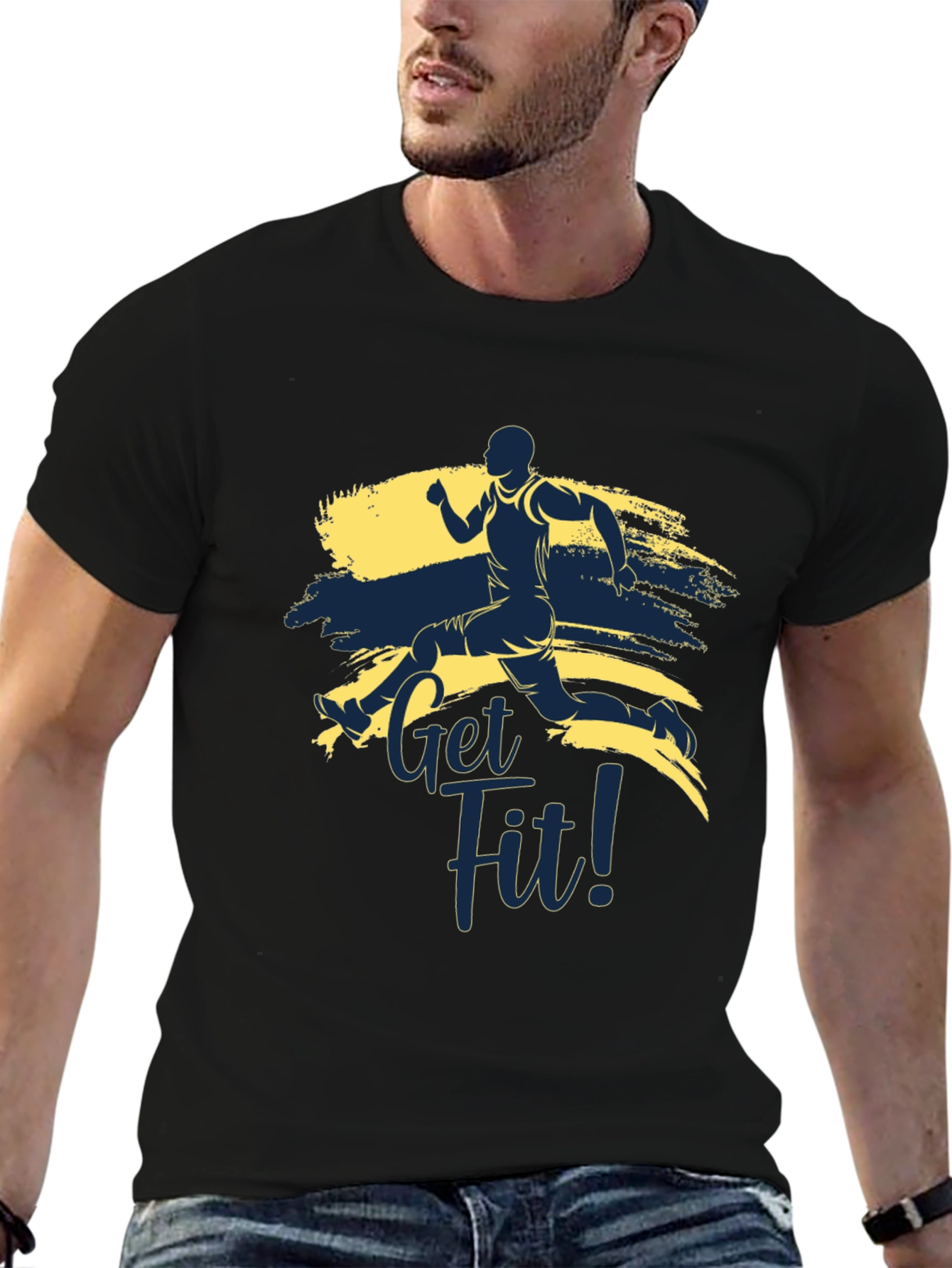 Get Fit Running T-Shirt - Active Lifestyle Tee