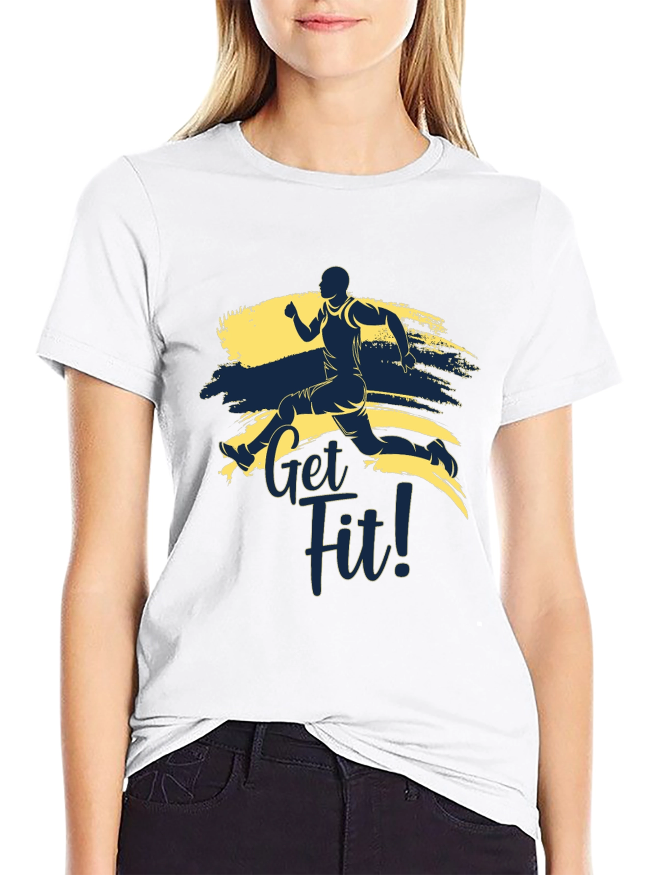 Get Fit Running T-Shirt - Active Lifestyle Tee