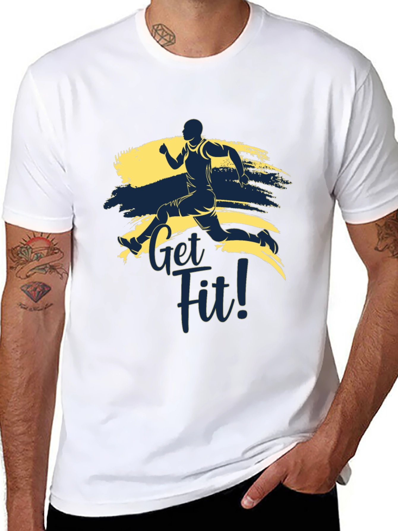 Get Fit Running T-Shirt - Active Lifestyle Tee
