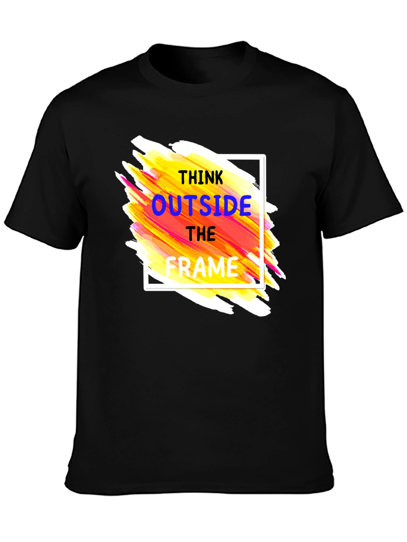 Think Outside the Frame Graphic Tee - Black