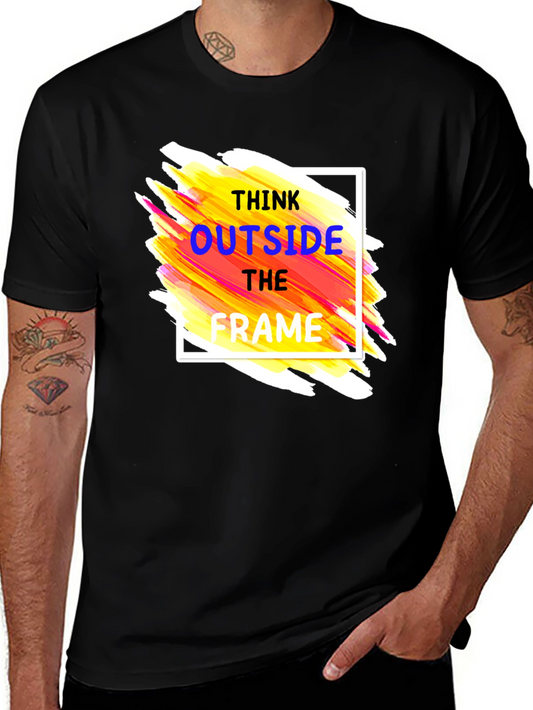 Think Outside the Frame Graphic Tee - Black