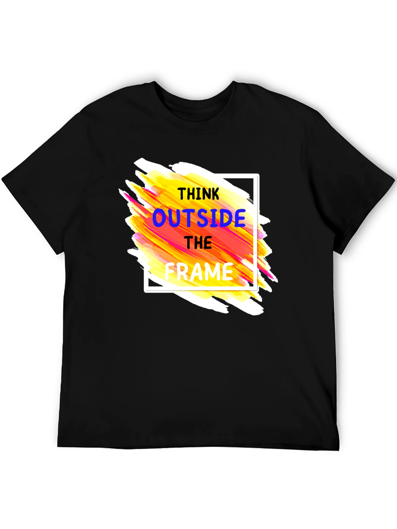 Think Outside the Frame Graphic Tee - Black