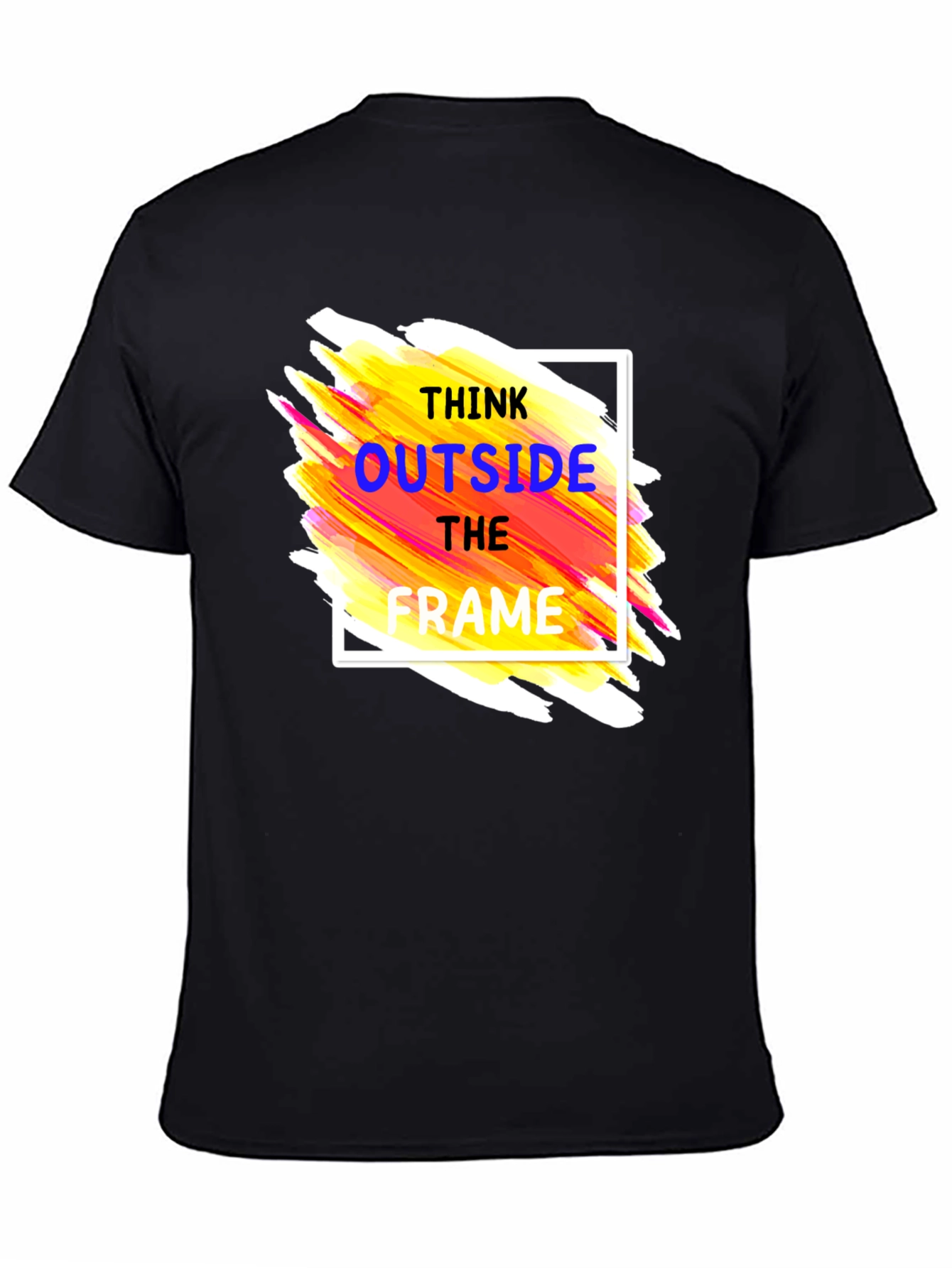 Think Outside the Frame Graphic Tee - Black