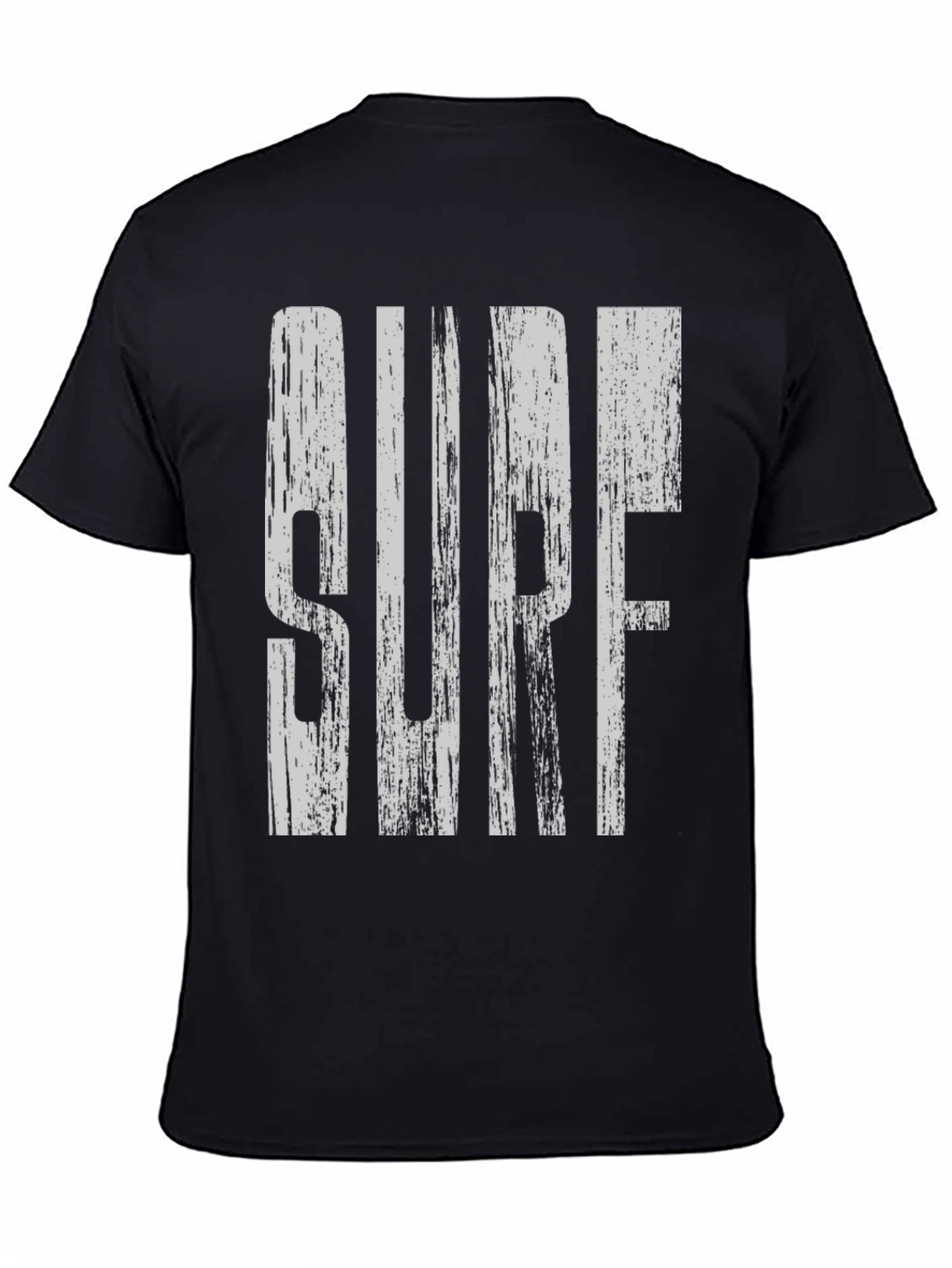 Surf Graphic Print Black T-Shirt