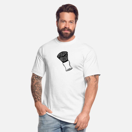 Logo barber shaving brush