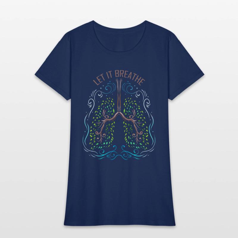 Logo Let It Breath - Green Lung Out Of Trees For