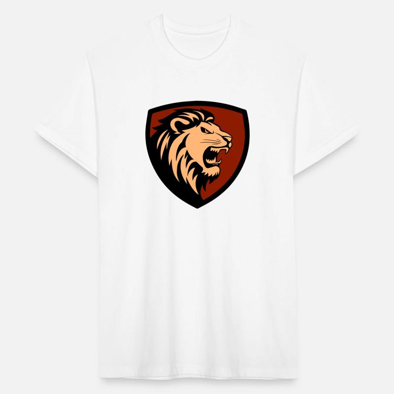 Logo of a roaring lion and a shield