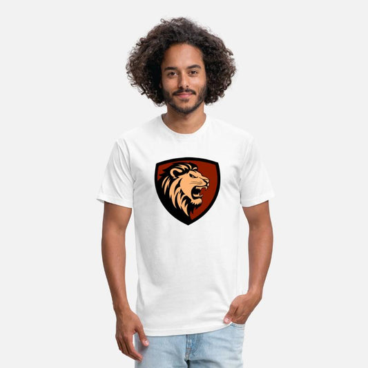 Logo of a roaring lion and a shield