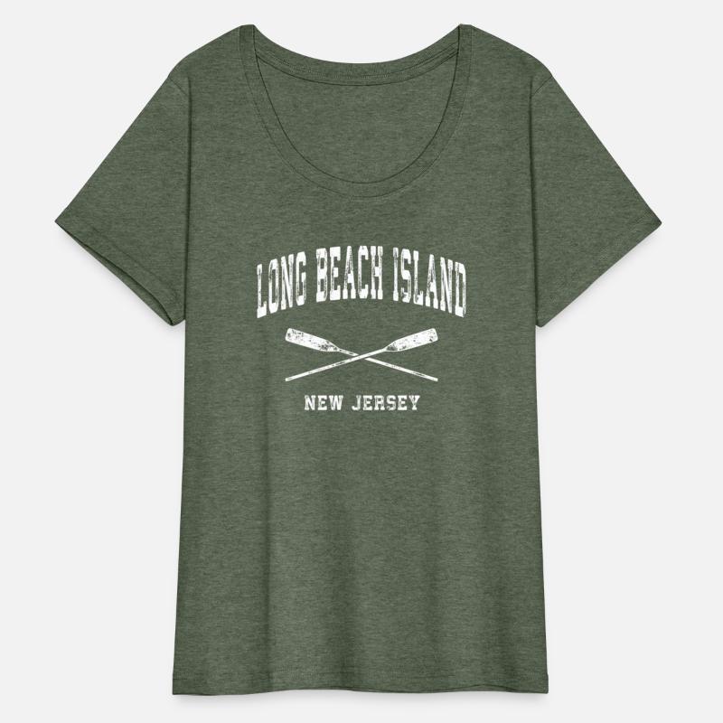 Long Beach Island New Jersey Nautical Crossed Oars
