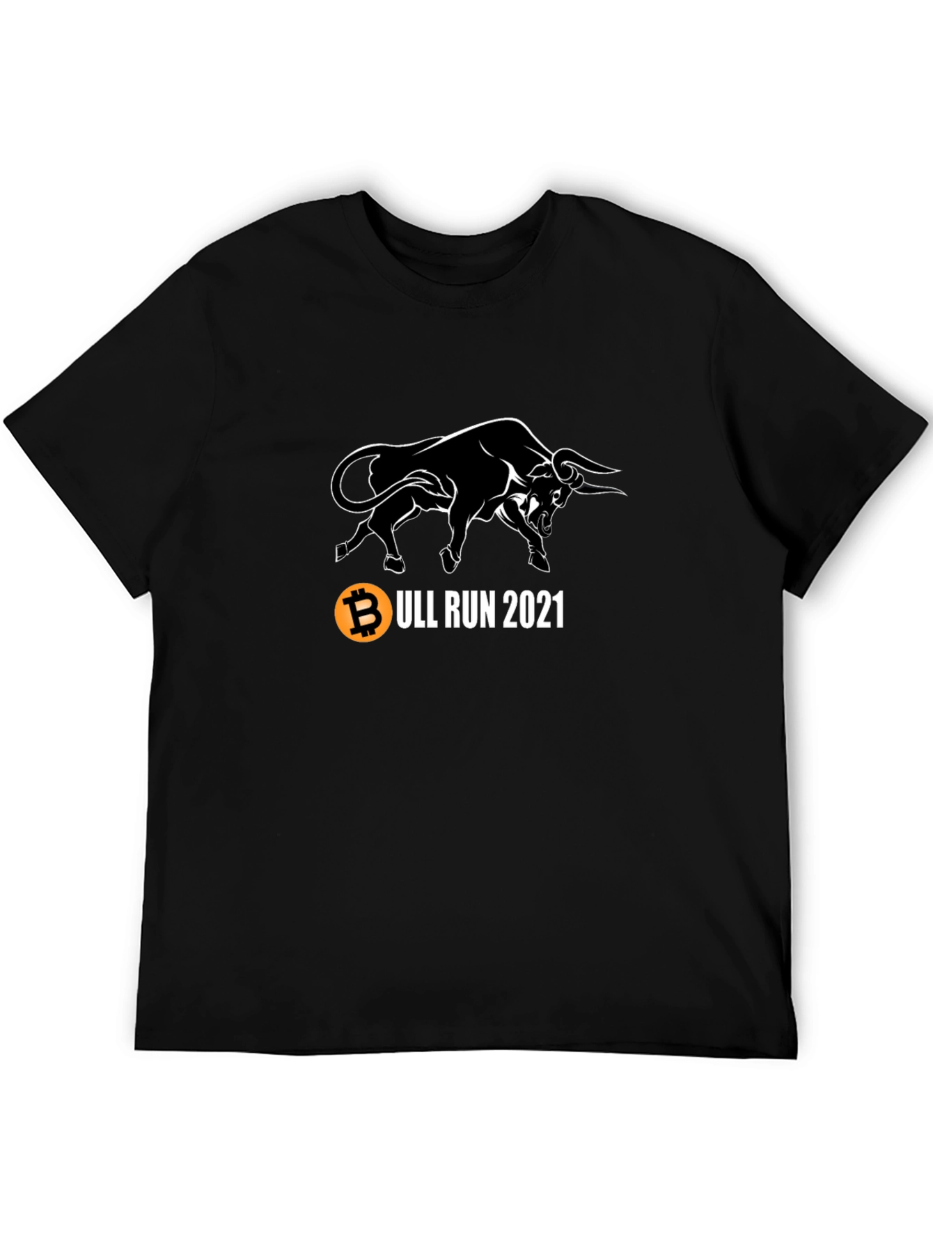 Bitcoin Bull Run 2021 Black T-Shirt