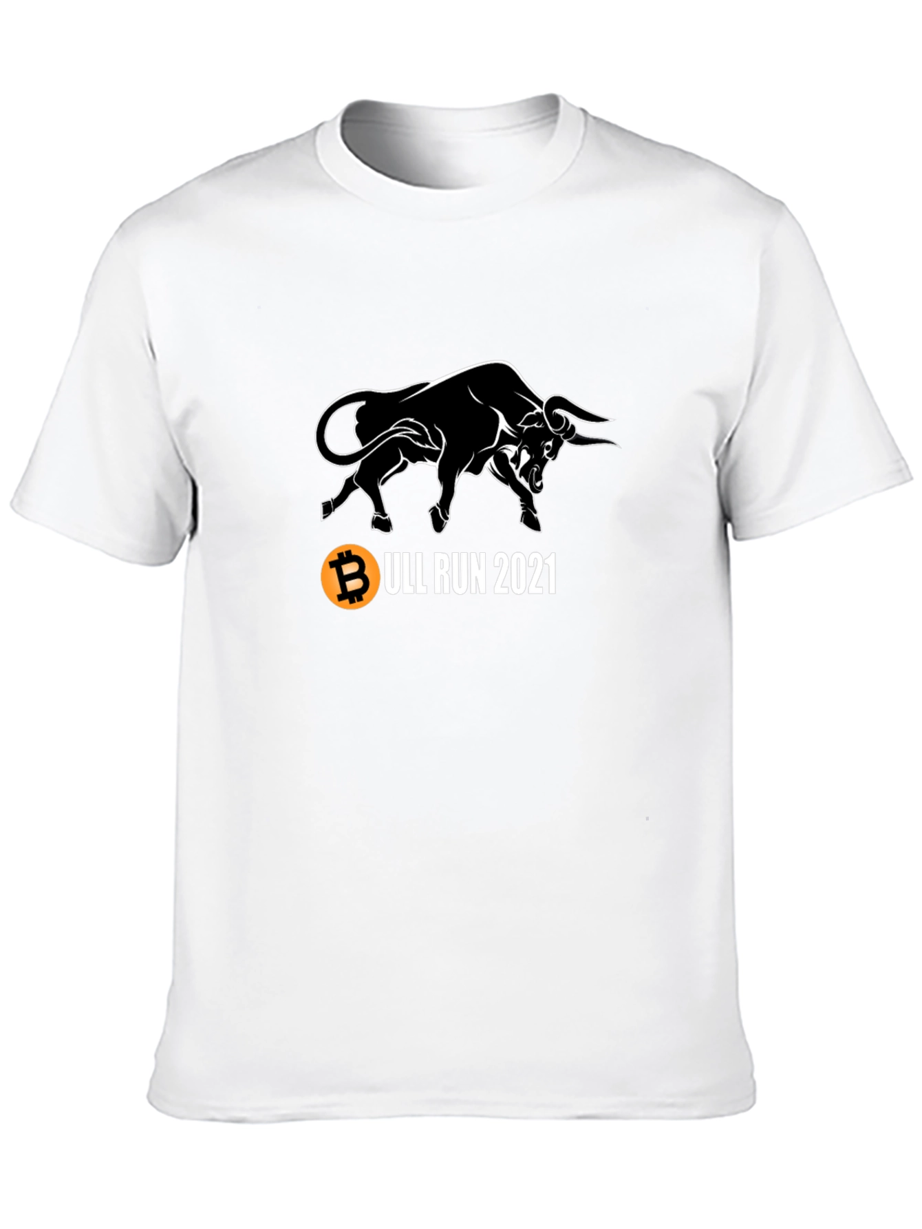 Bitcoin Bull Run 2021 Black T-Shirt