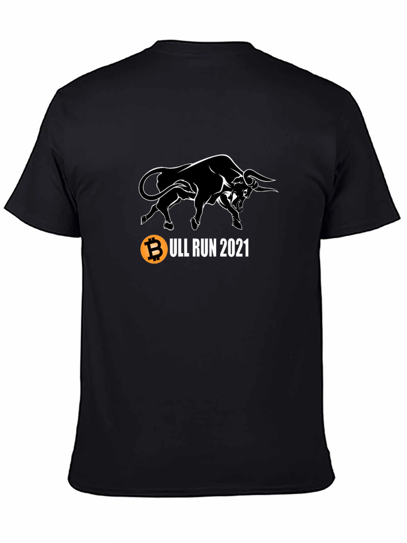 Bitcoin Bull Run 2021 Black T-Shirt