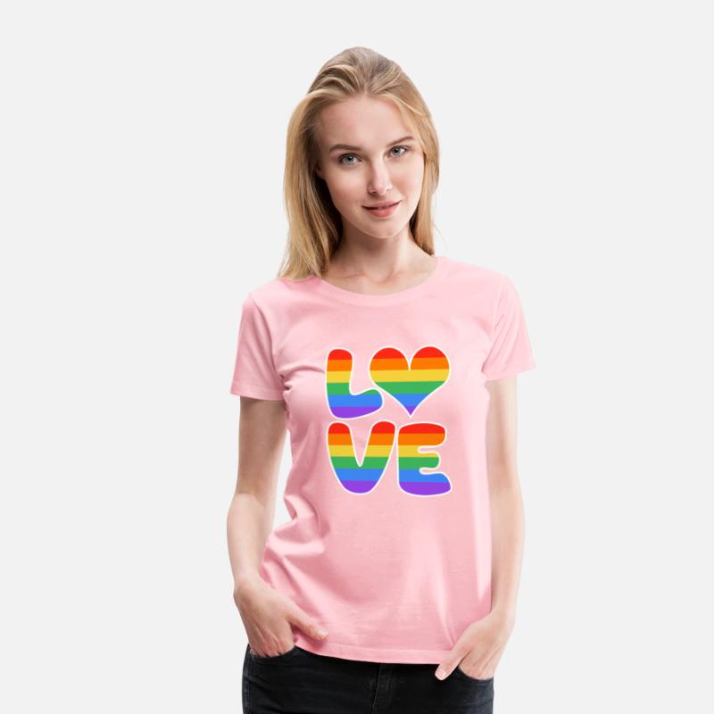 LOVE heart sign rainbow colored