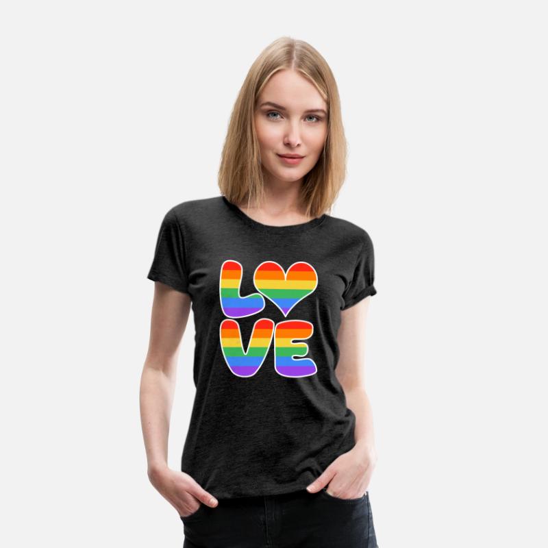 LOVE heart sign rainbow colored