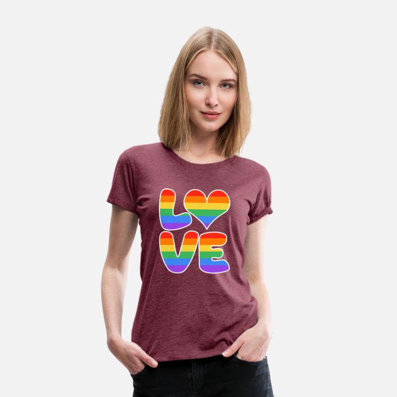 LOVE heart sign rainbow colored