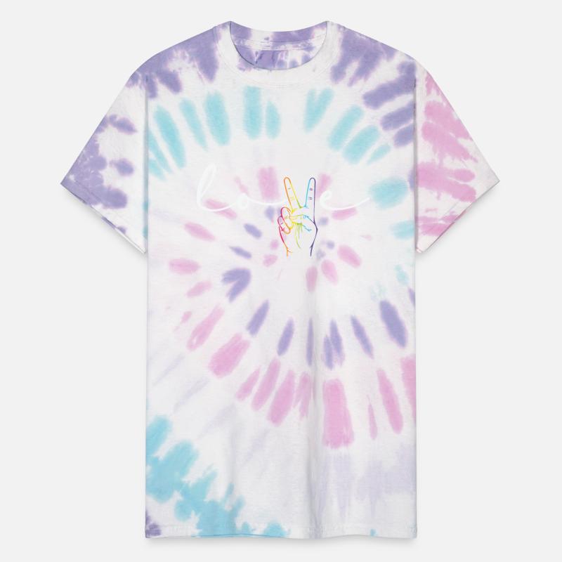 Love Peace Sign Rainbow LGBT Gay Pride