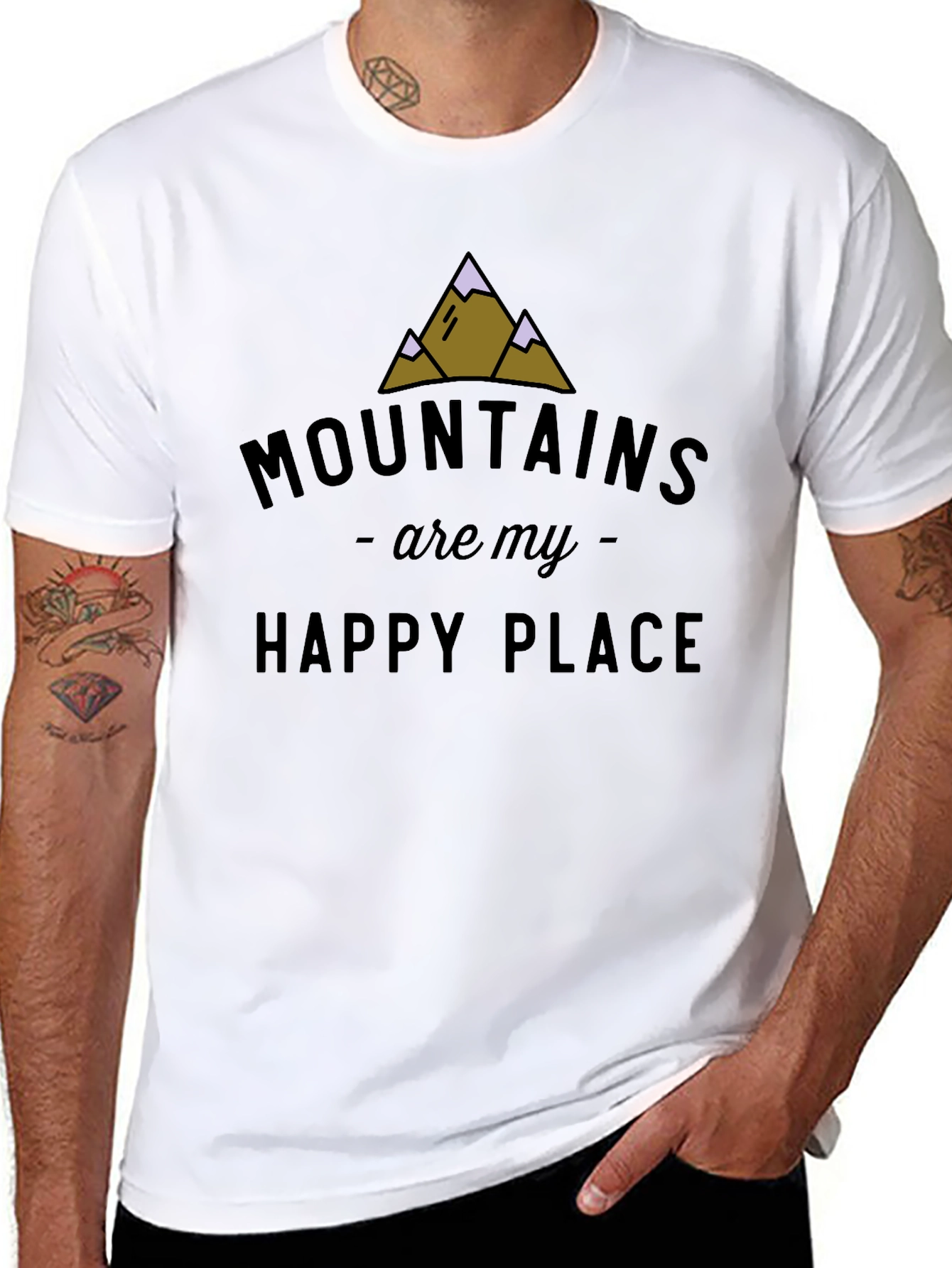 Mountains Are My Happy Place Graphic Tee