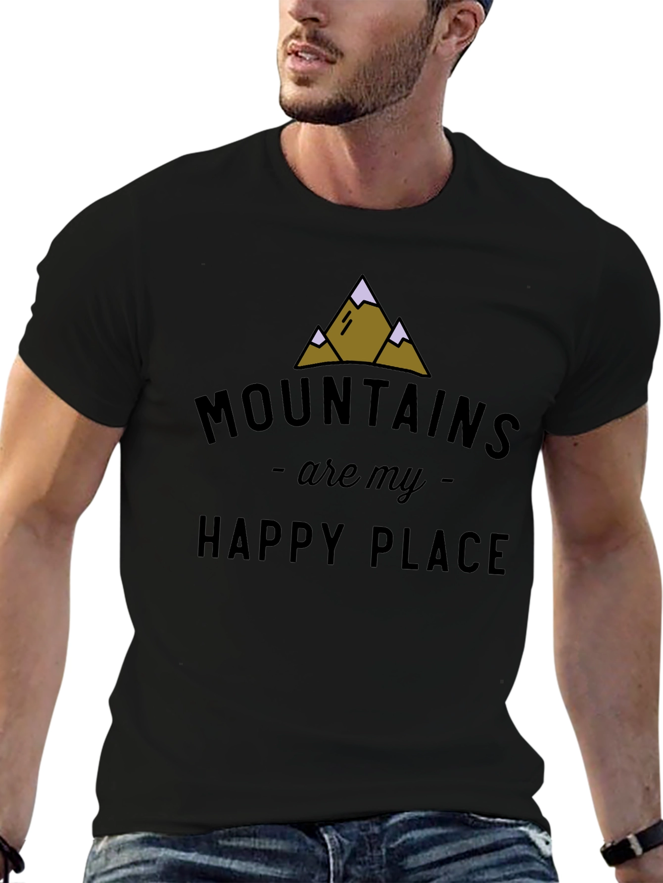 Mountains Are My Happy Place Graphic Tee