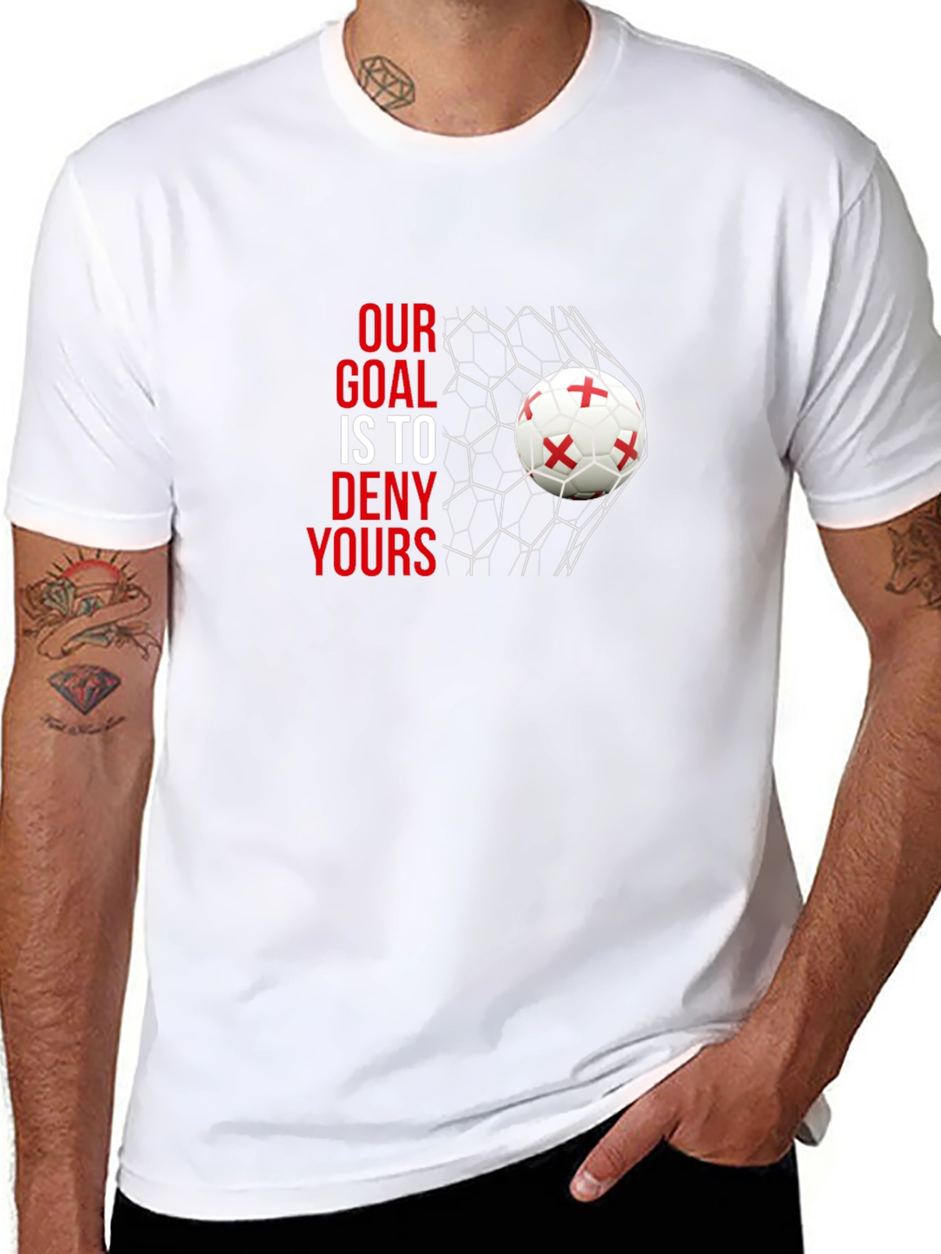 Our Goal is to Deny Yours Soccer T-Shirt