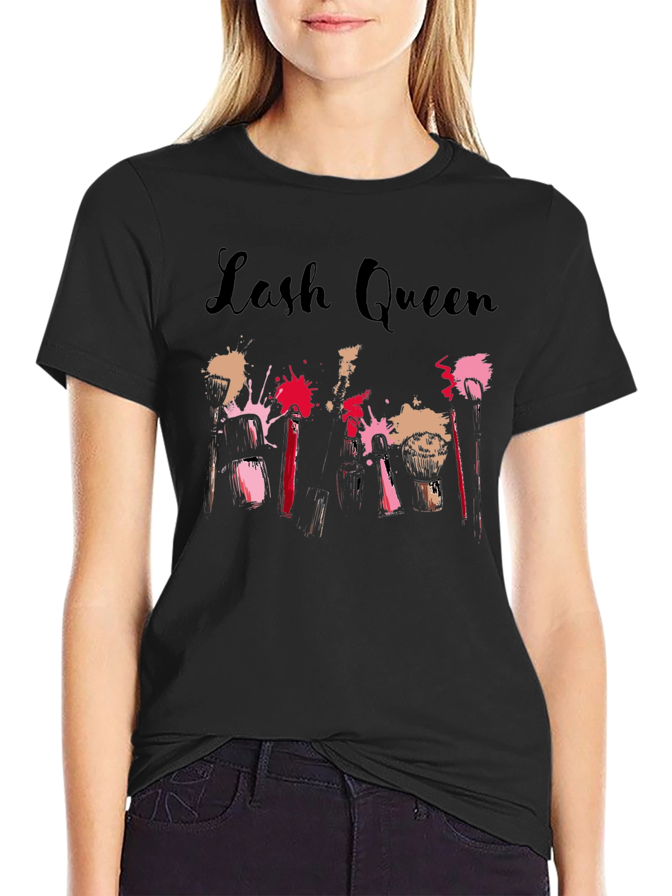 Lash Queen Black Graphic Tee
