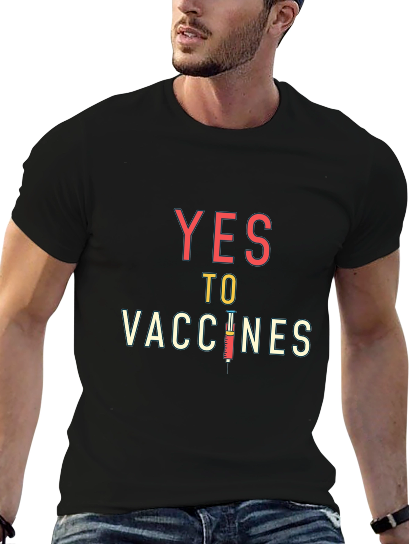 Yes To Vaccines T-Shirt: Pro-Vaccination Support