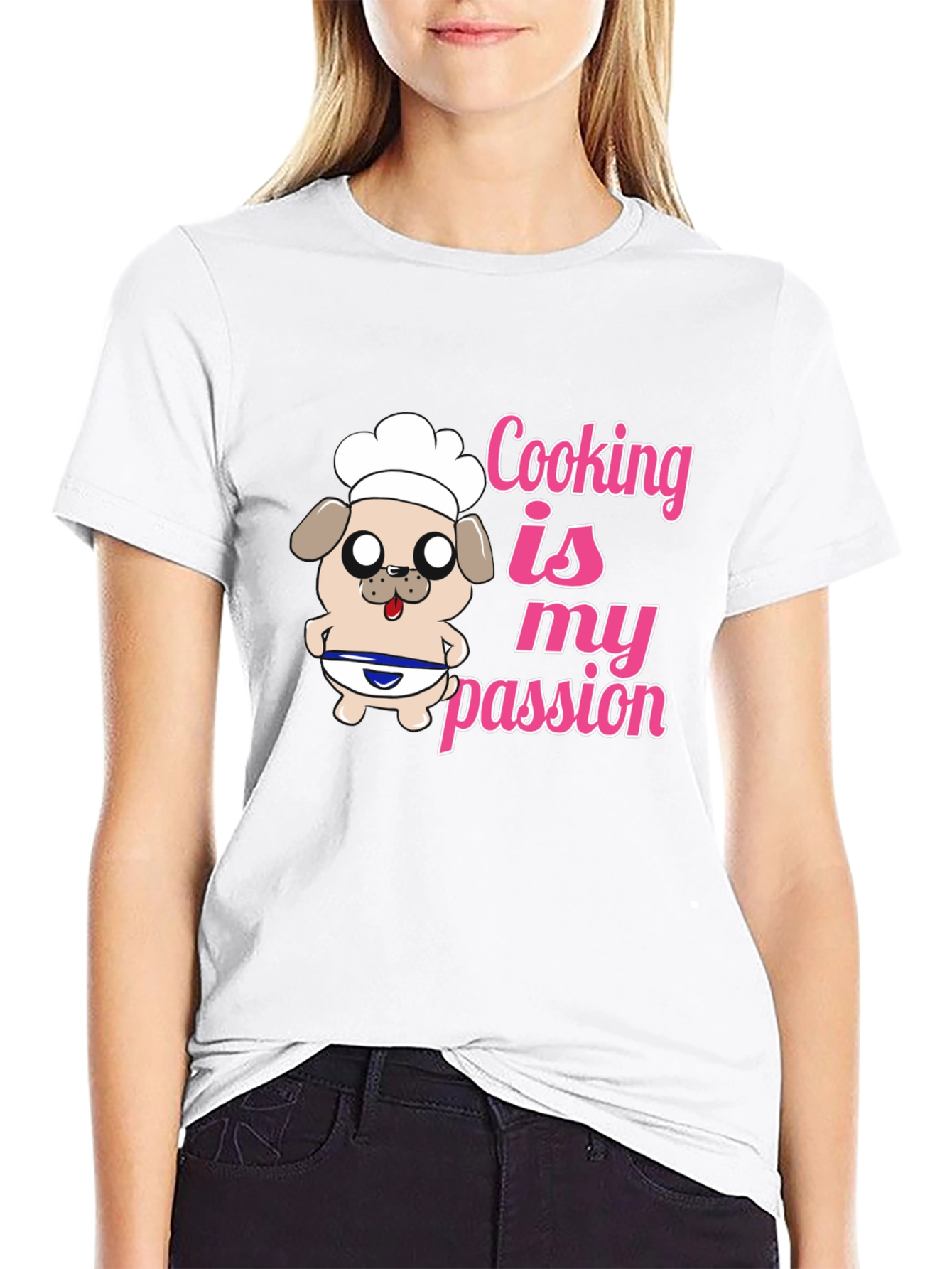 Cooking is My Passion Chef Dog T-Shirt