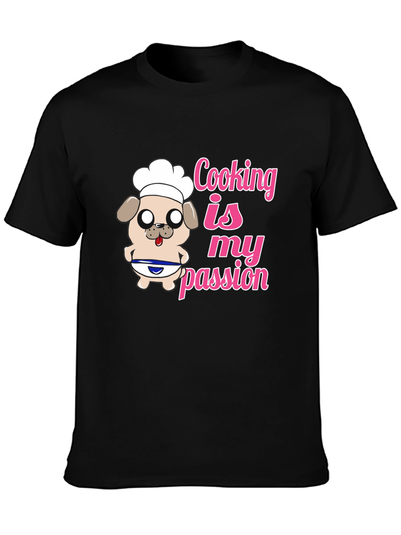 Cooking is My Passion Chef Dog T-Shirt