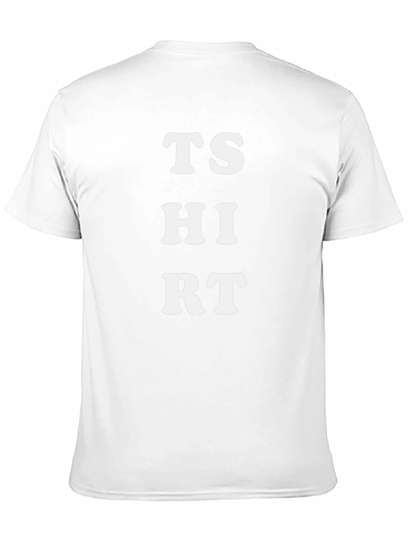T-SHIRT Black Cotton Tee with Bold White Lettering