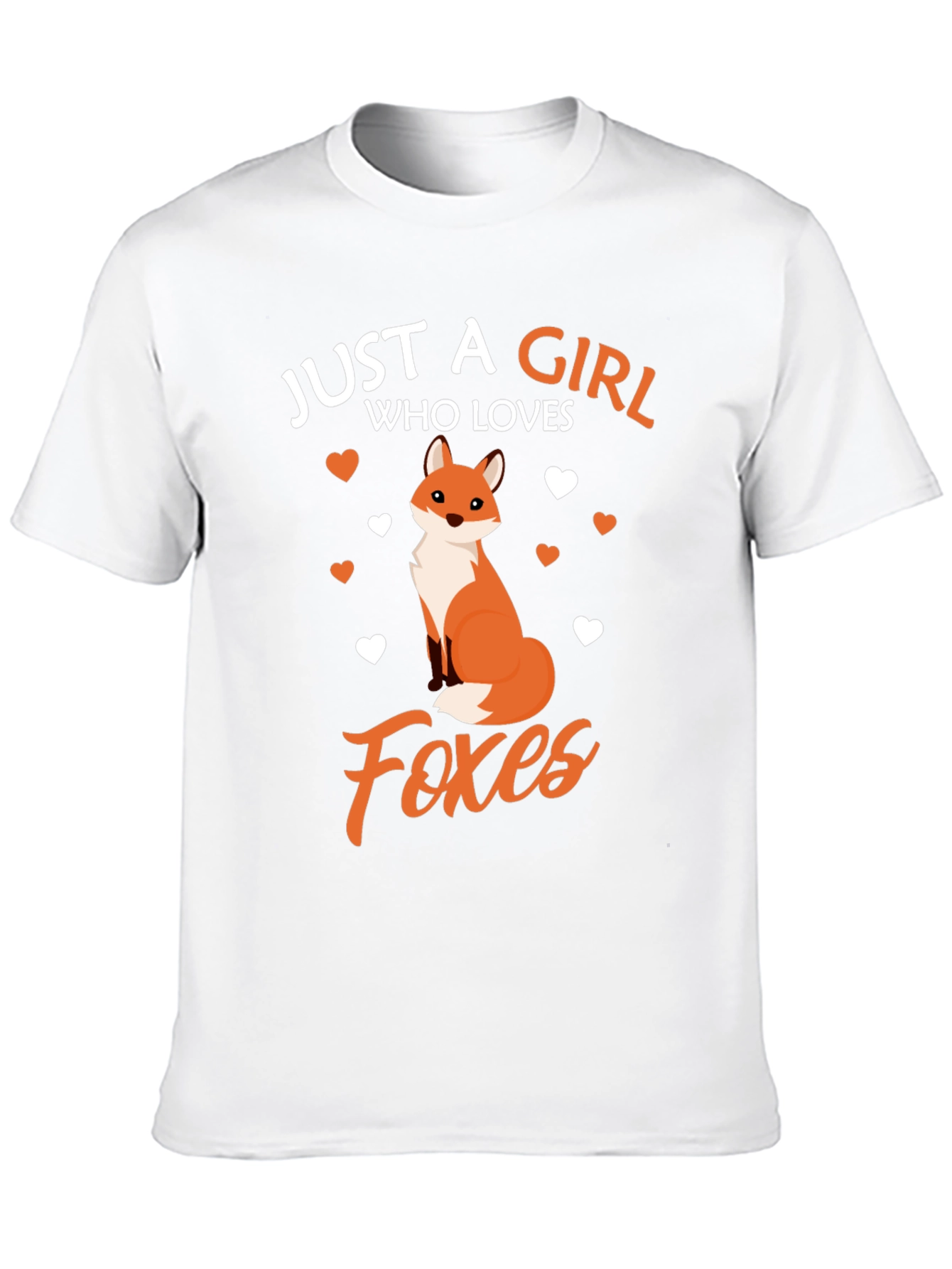 Girl Who Loves Foxes Graphic T-Shirt