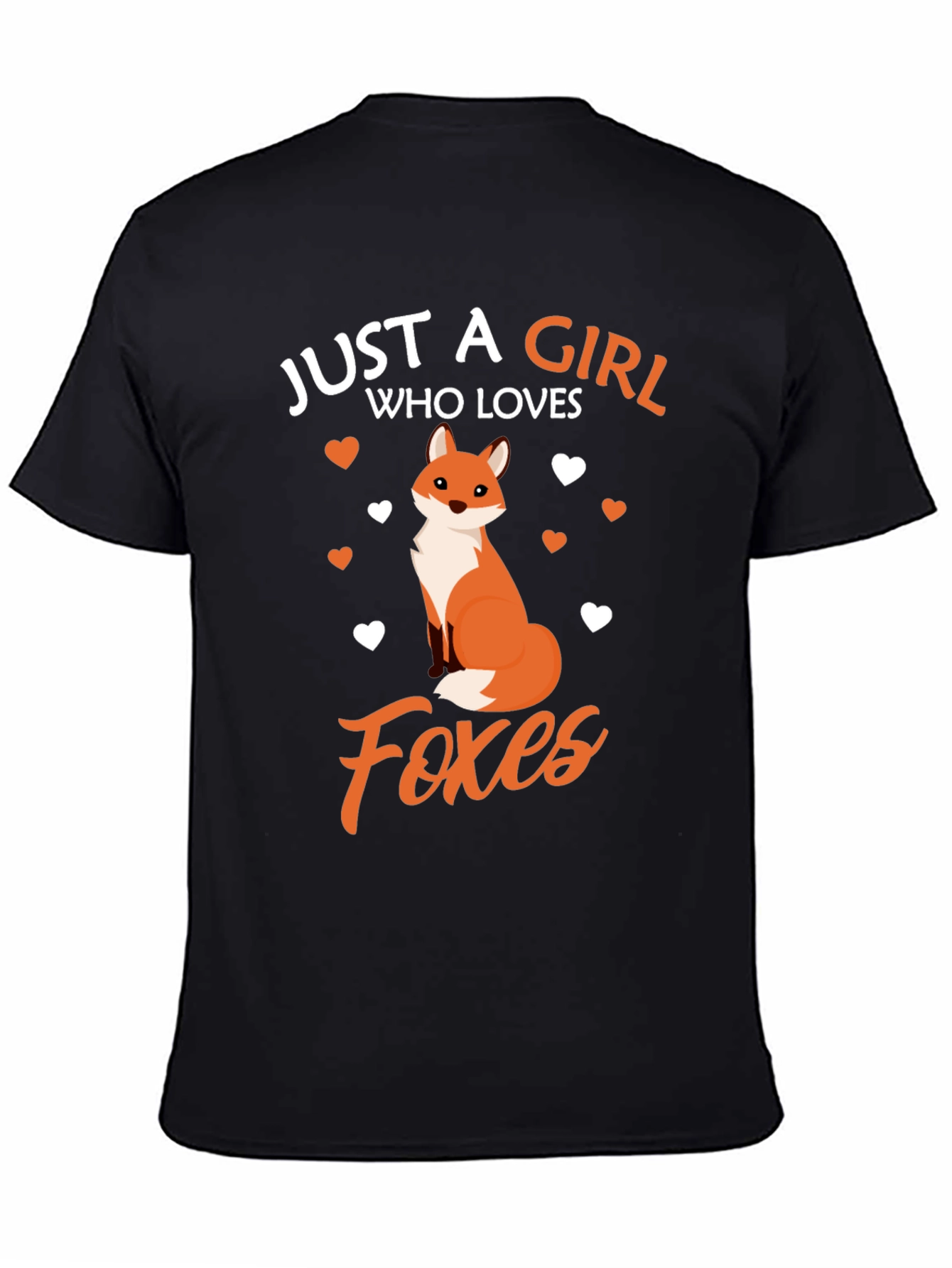 Girl Who Loves Foxes Graphic T-Shirt