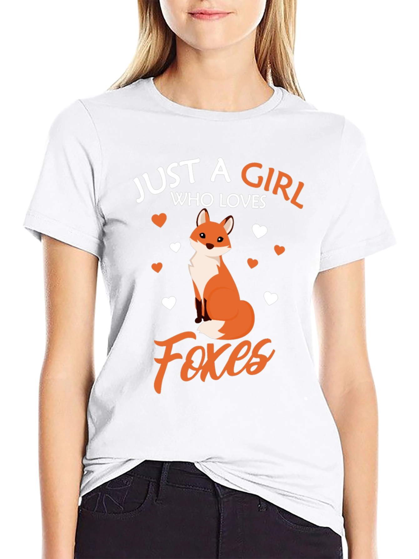 Girl Who Loves Foxes Graphic T-Shirt