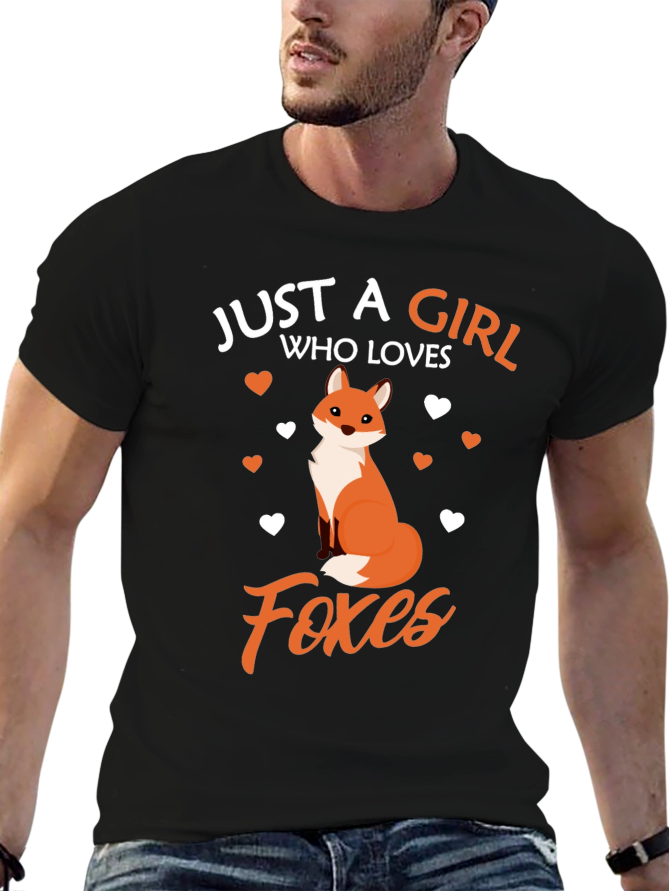 Girl Who Loves Foxes Graphic T-Shirt