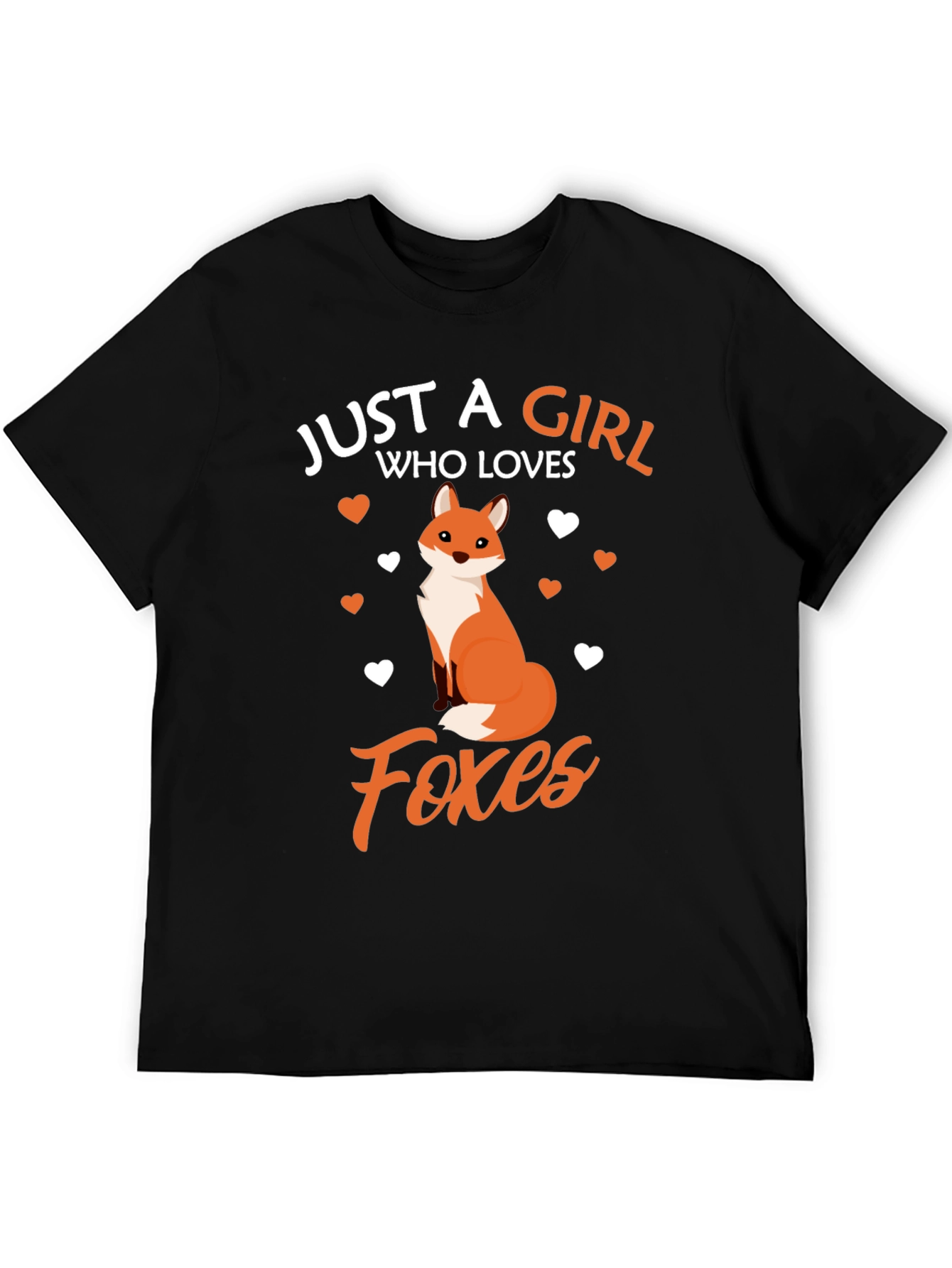 Girl Who Loves Foxes Graphic T-Shirt