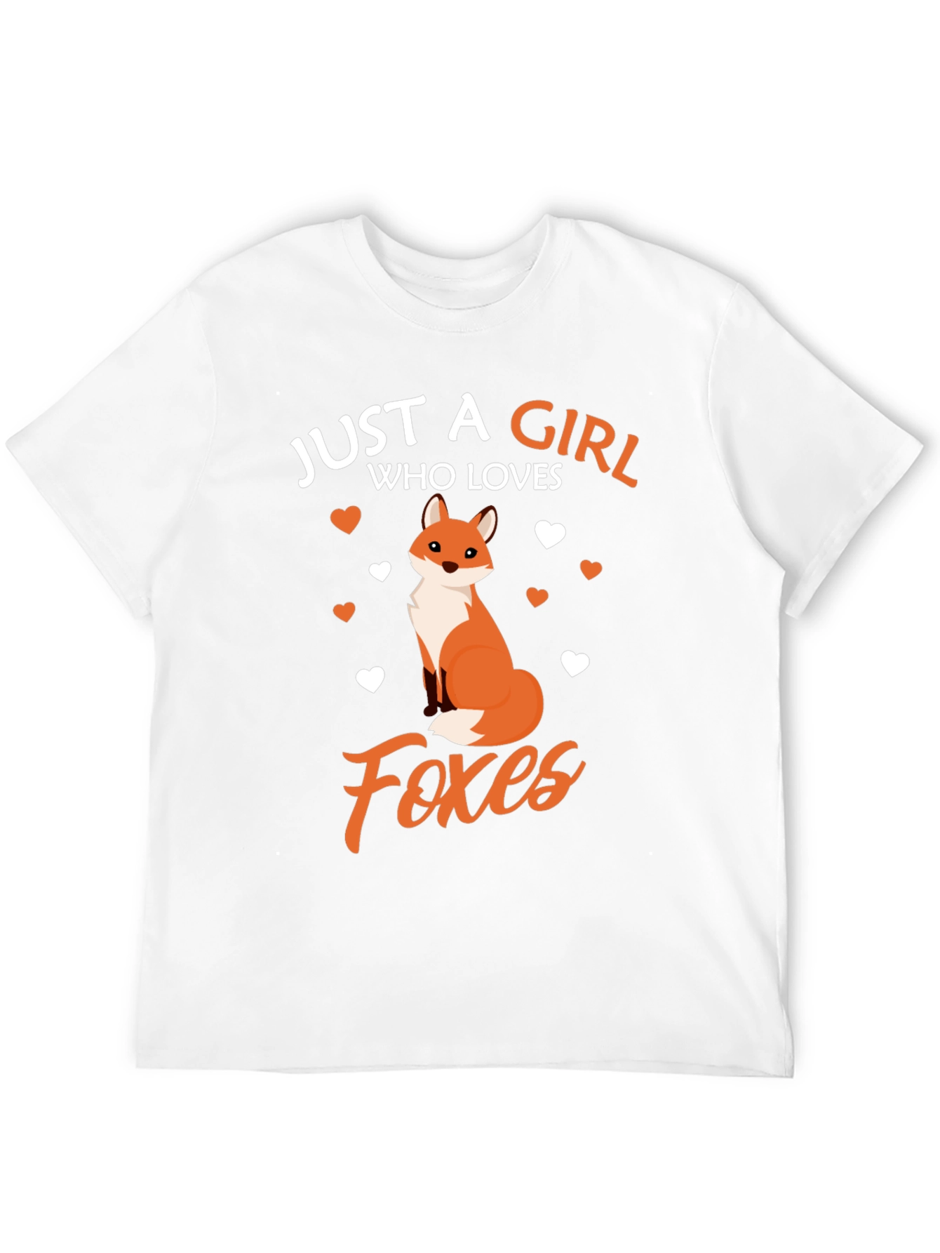 Girl Who Loves Foxes Graphic T-Shirt