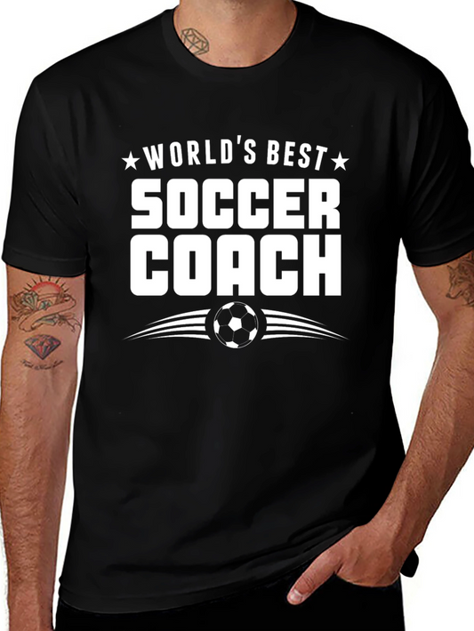 Worlds Best Soccer Coach T-Shirt - Perfect Gift