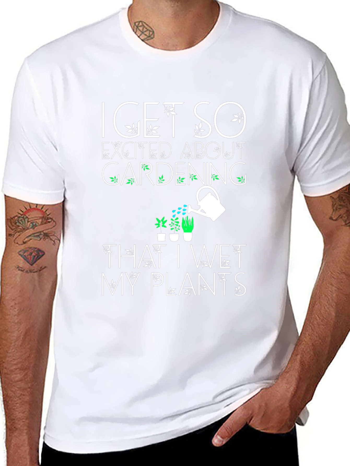 Funny Gardening T-Shirt - Wet My Plants!