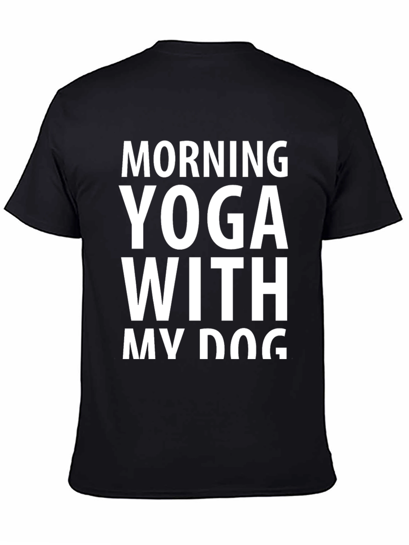 Morning Yoga With My Dog Graphic Tee