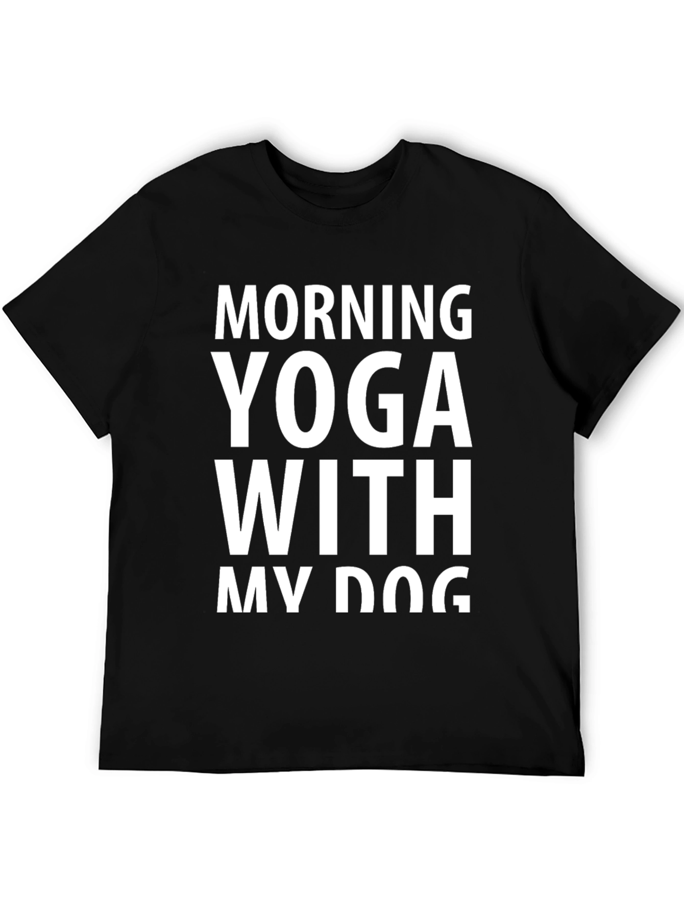 Morning Yoga With My Dog Graphic Tee