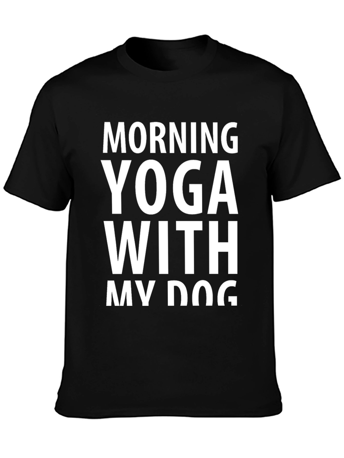 Morning Yoga With My Dog Graphic Tee