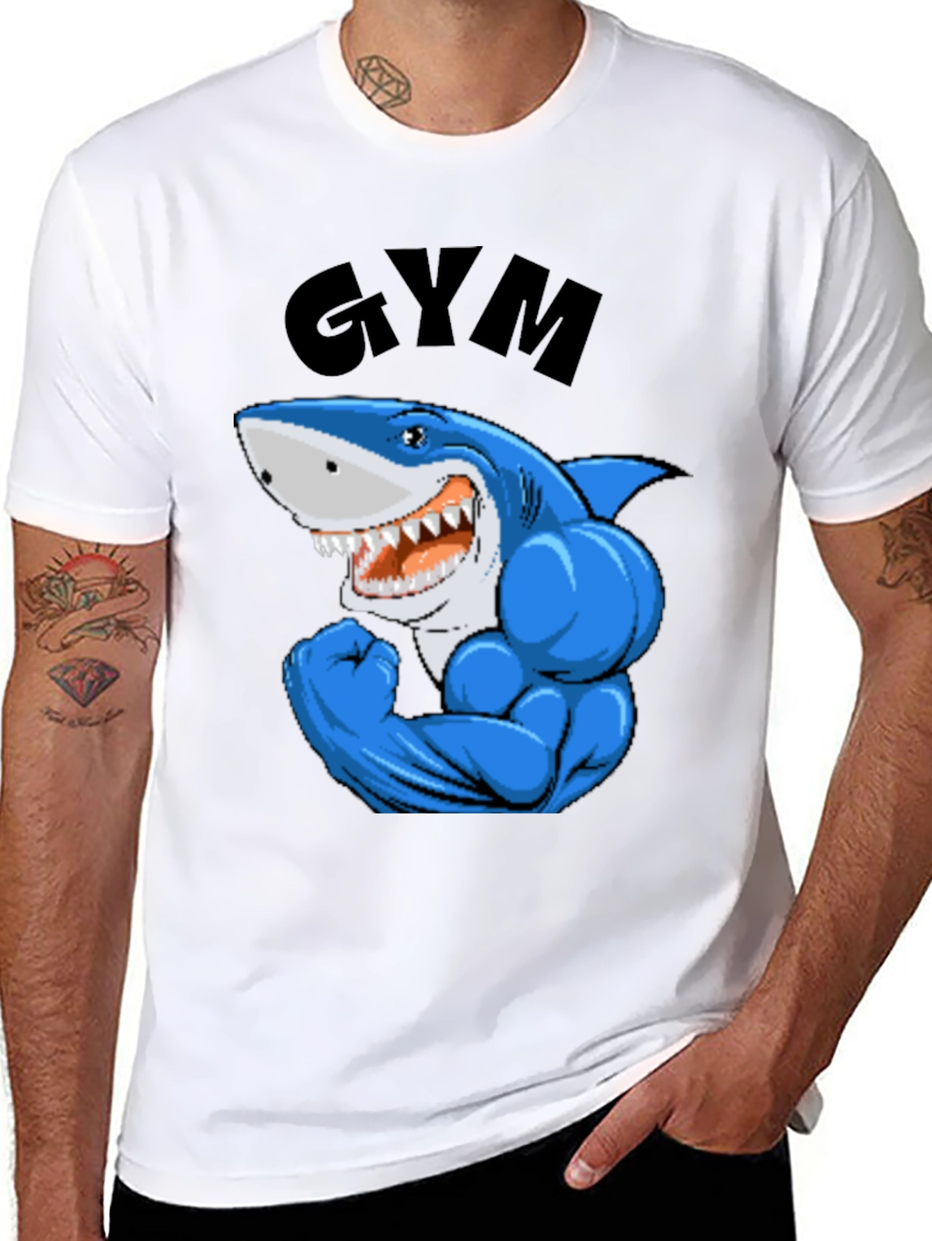 Shark Gym Black T-Shirt