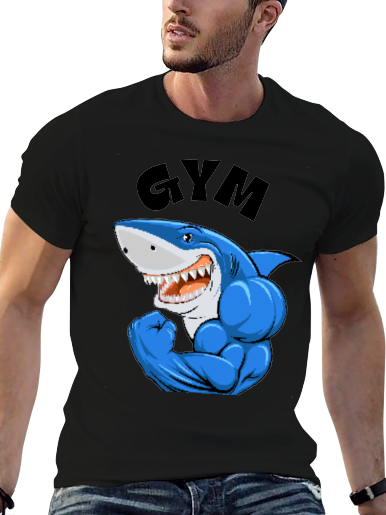 Shark Gym Black T-Shirt