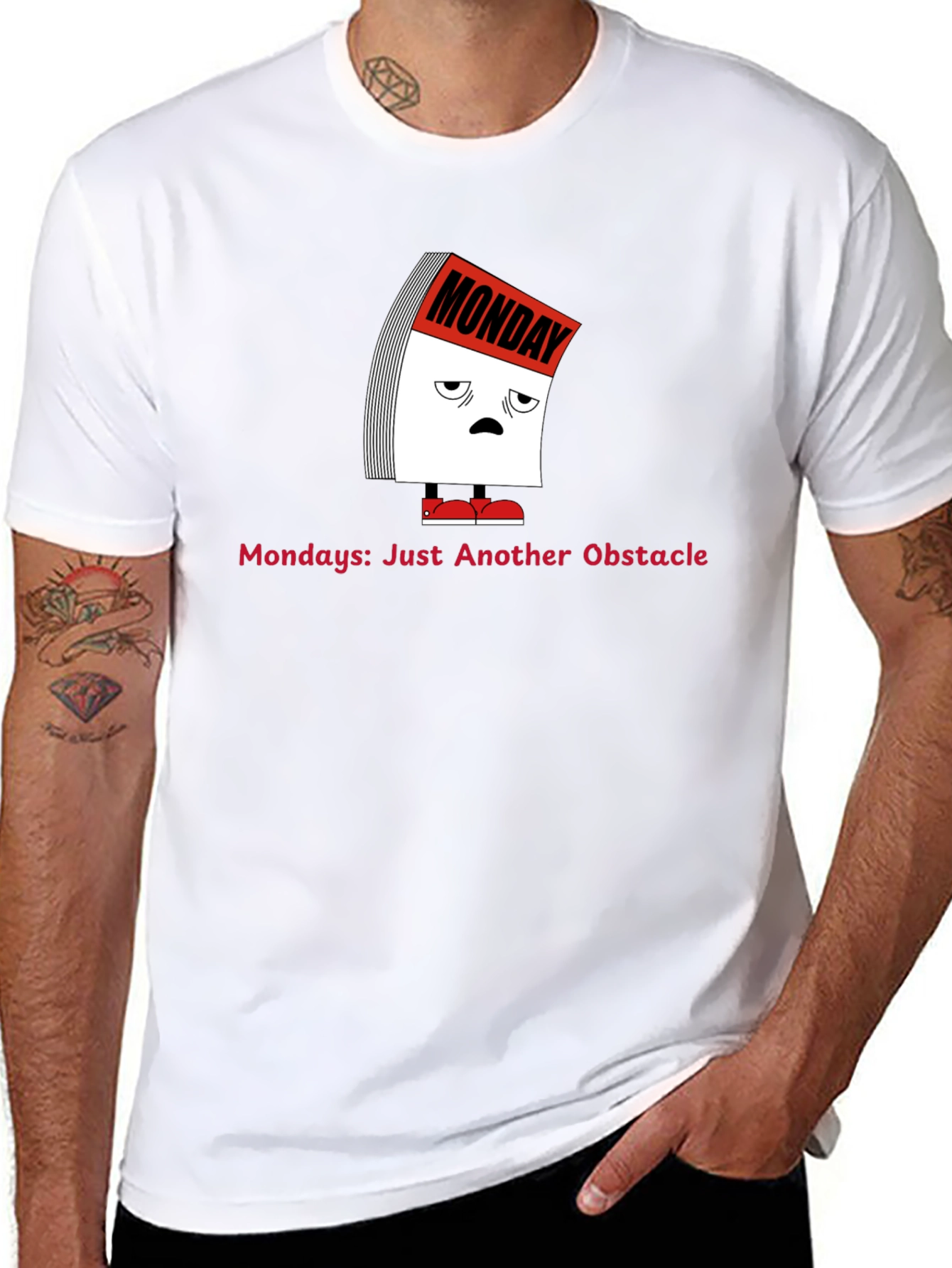 Monday Blues Graphic Tee - Just Another Obstacle