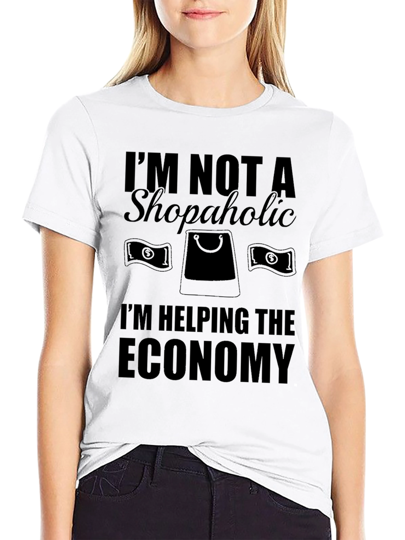 Funny Shopper T-Shirt - Helping The Economy