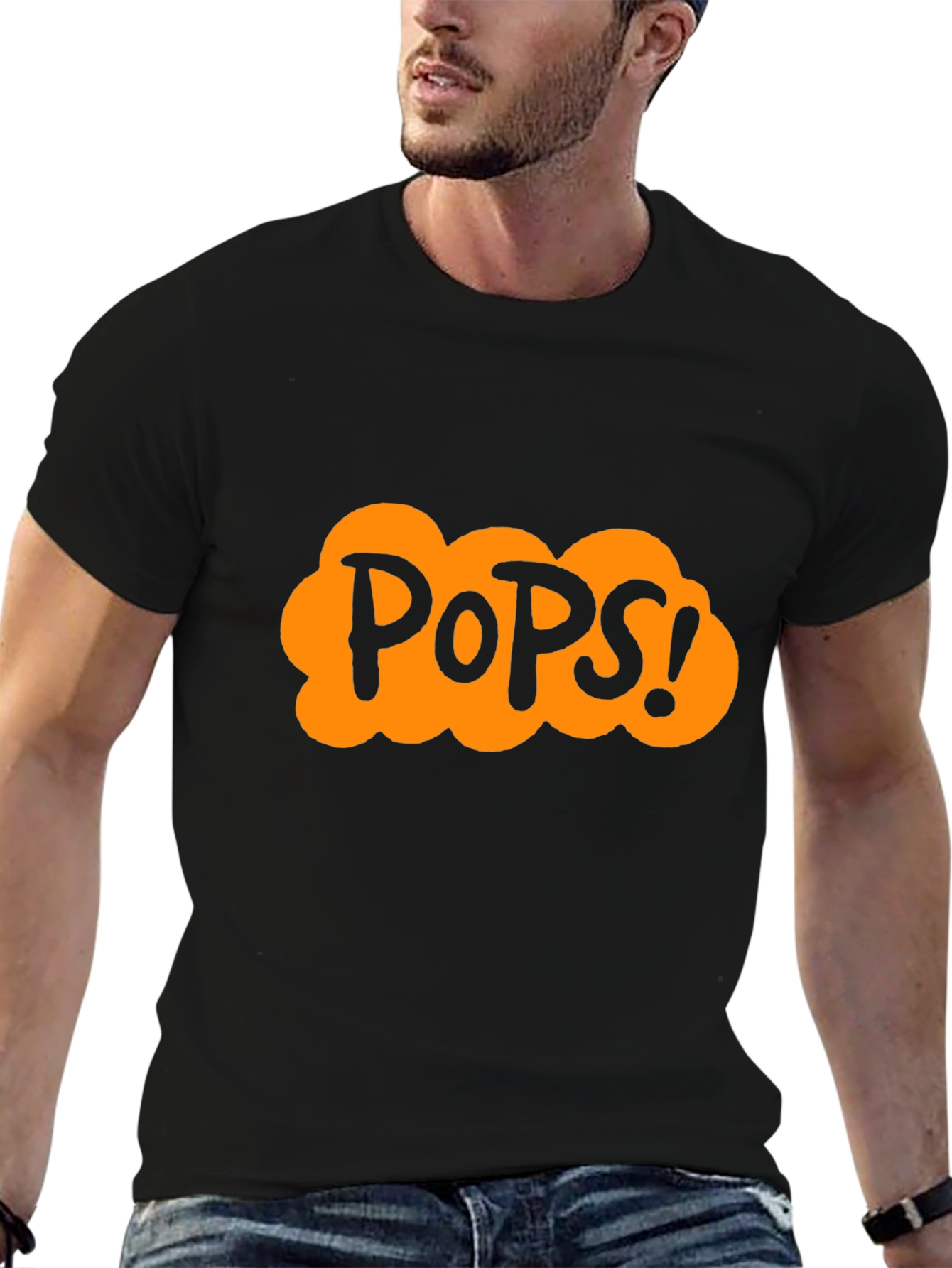 Pops! Graphic T-Shirt - Fun Black Tee