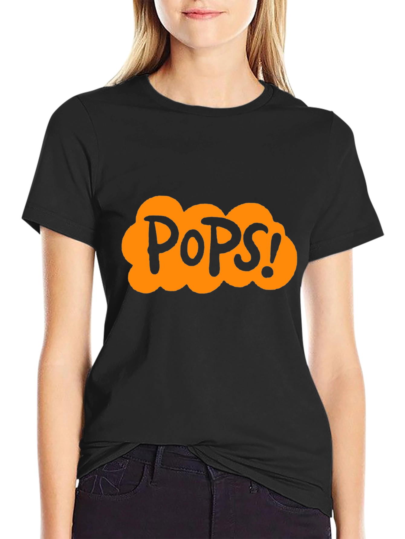 Pops! Graphic T-Shirt - Fun Black Tee