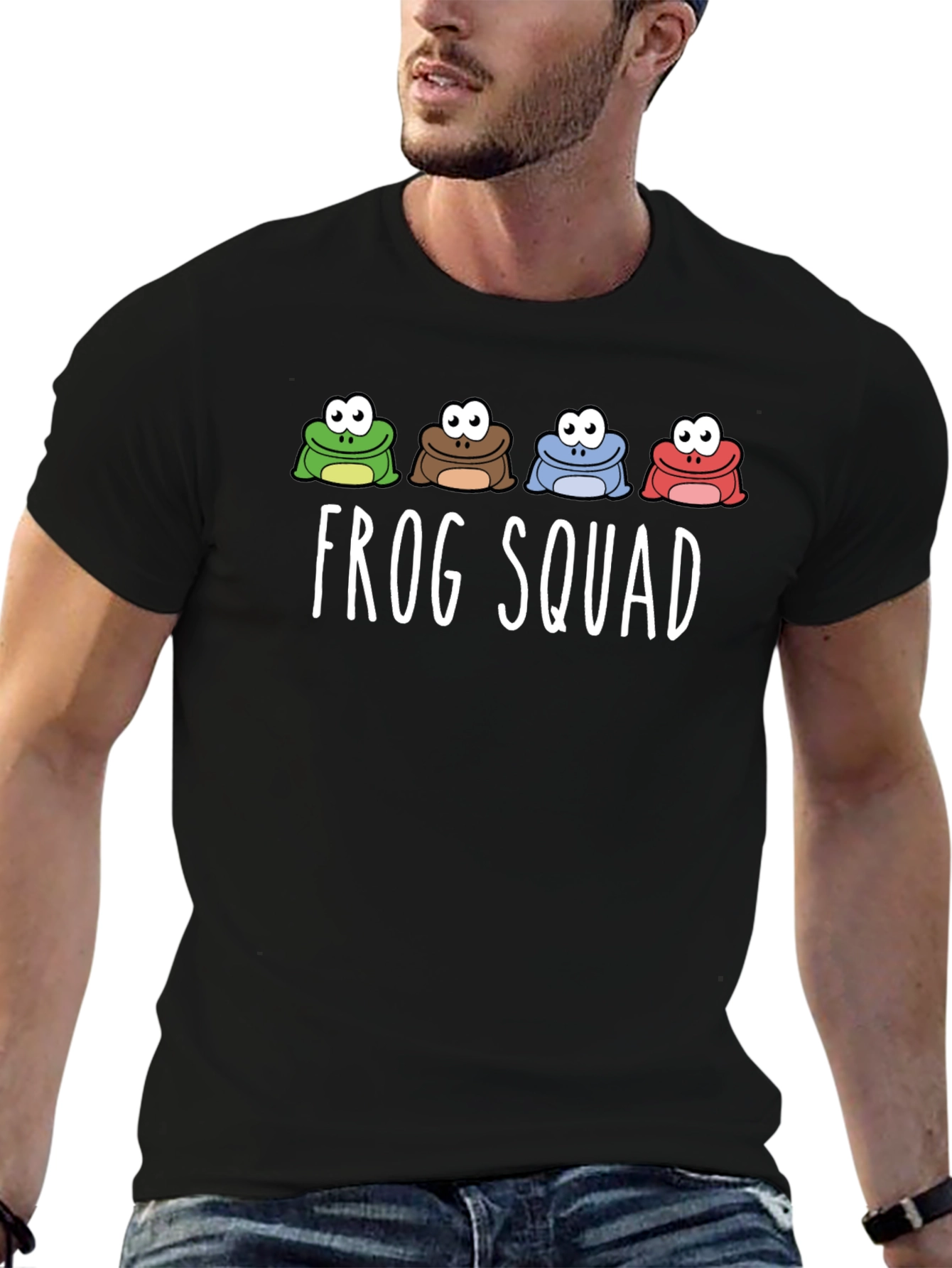 Frog Squad Graphic Print T-Shirt