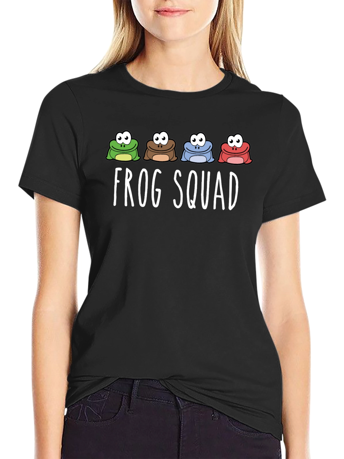 Frog Squad Graphic Print T-Shirt
