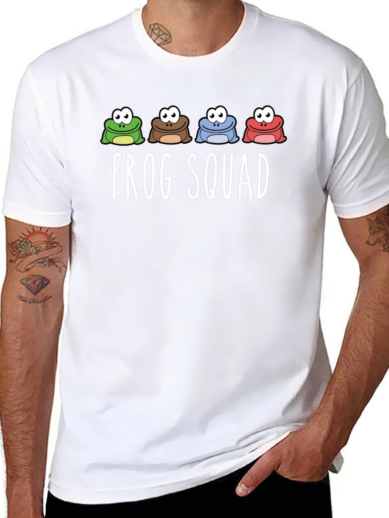 Frog Squad Graphic Print T-Shirt