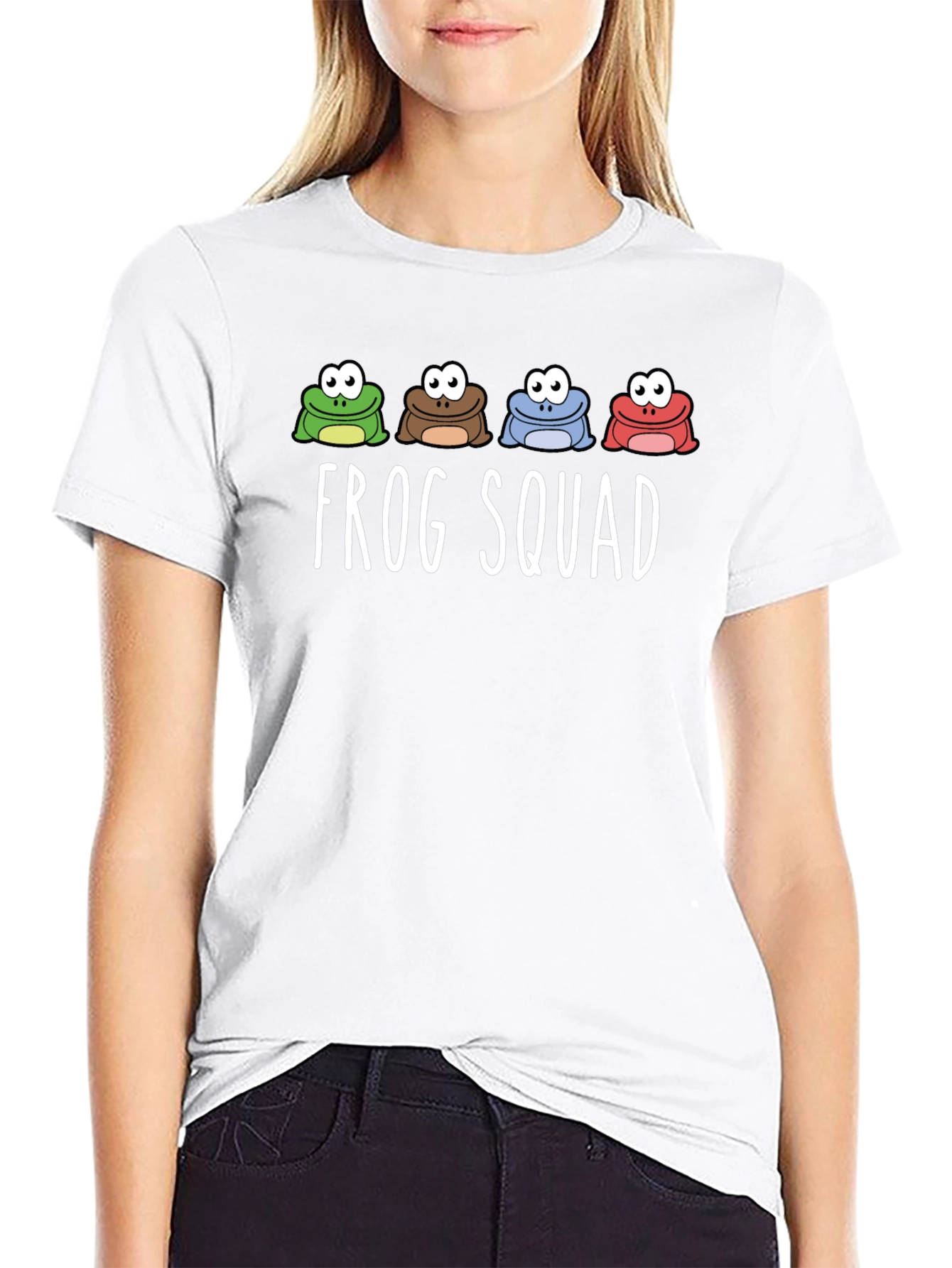 Frog Squad Graphic Print T-Shirt